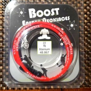 Boost energy necklace Brand new- RED